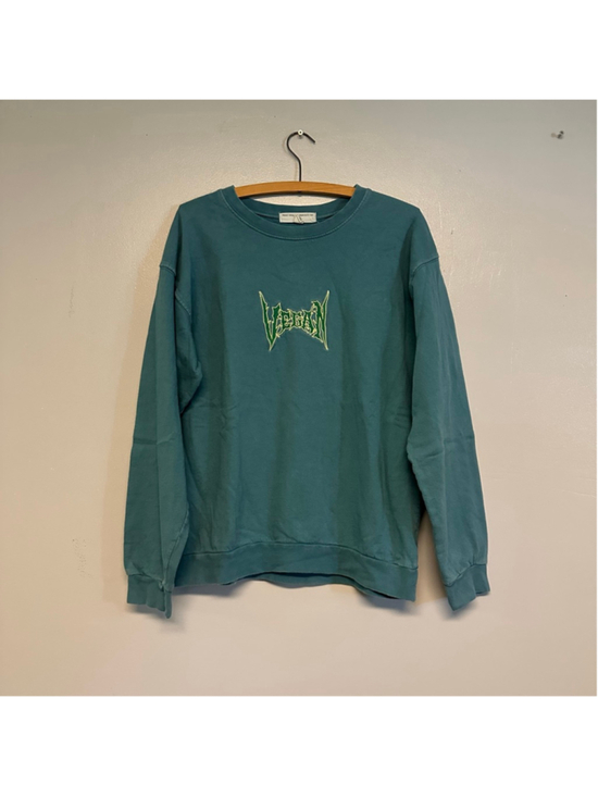 Project Social T Tops - Project Social T Urban Outfitters Teal Vegan Graphic Sweatshirt small medium
